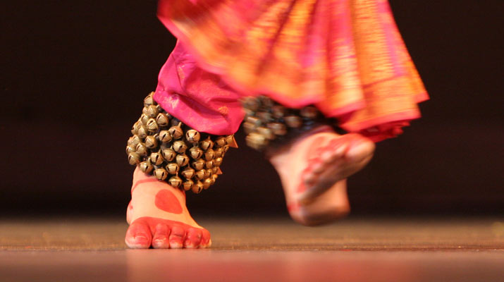 Classical Indian dance photo, headshot.